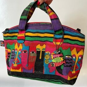 Vintage Laurel Burch Cat Handbag